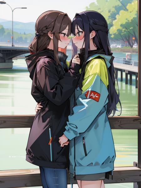 00013-1090172950-_lora_dove-10_1_2girls, multiple girls, yuri, blush, outdoors, river, masterpiece, best quality.png